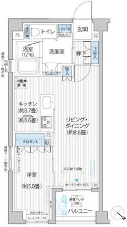 シティカレント目黒学芸大学の物件間取画像